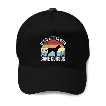 Discover Retro Cane Corso Dog Baseball Tees Baseball Caps