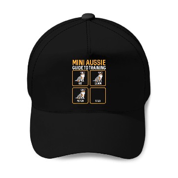 Discover Mini Aussie Guide To Training Miniature Australian Shepherd Baseball Tees Baseball Caps