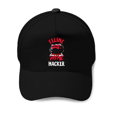 Discover Developer Programmer Coder Computer Cat Lover Pet Owner 1 Zip Baseball Caps