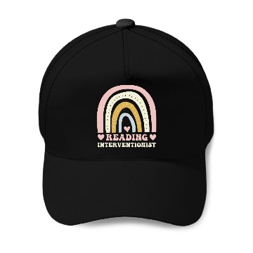Discover Reading Interventionist Application Rainbow Reading Teacher Baseball Tees Baseball Caps