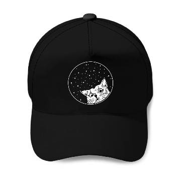 Discover Eclipse Cat Astronomer Or Scientist Baseball Tees Baseball Caps