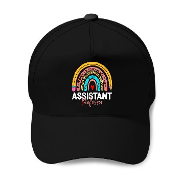 Discover Assistant Professor Leopard Rainbow Back To School 1 Baseball Caps