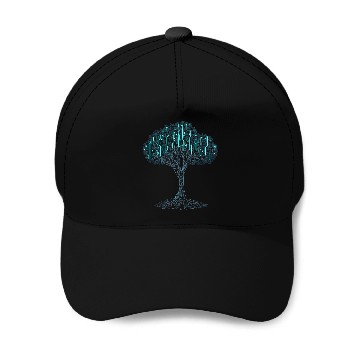 Discover Binary Tree Coding IT Coder Nerdy Computer Programmer Zip Baseball Caps