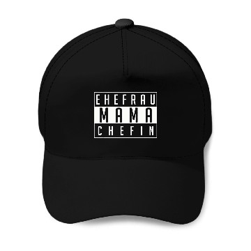 Discover Wife mum chef Baseball Tees Baseball Caps