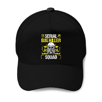 Discover Pest Control Worker Serial Bug Killer Squad Animal Control Baseball Tees Baseball Caps