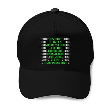Discover Informative programmer binary code funny saying nerd Zip Baseball Caps