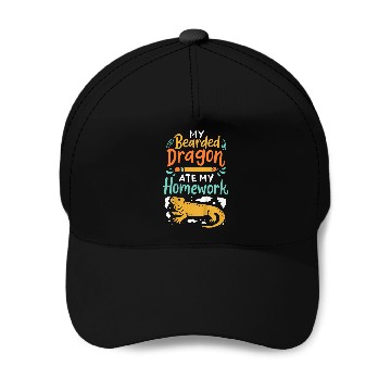 Discover Kids Bearded Dragon Student Baseball Tees Baseball Caps