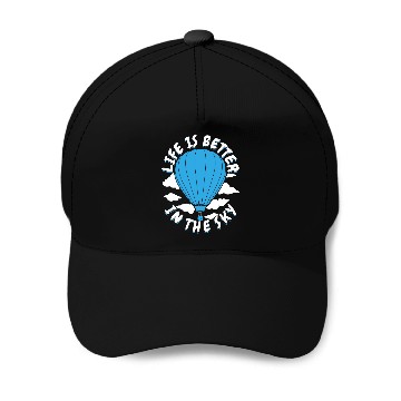 Discover Hot Air Balloon Pilot Design Baseball Tees Baseball Caps