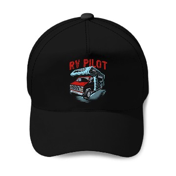 Discover Camping Motorhomes Campervan RV Pilot Baseball Tees Baseball Caps