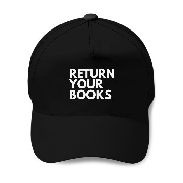 Discover Return Your Books School Librarian 1 Baseball Tees Baseball Caps