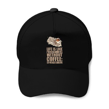Discover caffeines Coder Software Developer Engineer Coffee Programmer 35 Baseball Caps
