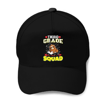 Discover Kids Third Grade Squad Funny Elementary Primary School 26 Baseball Tees Baseball Caps