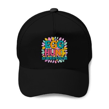 Discover Egg Hunt Supervisor Fun Happy Easter Style Baseball Tees Baseball Caps