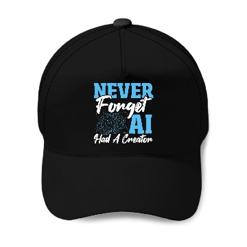 Discover Robot AI Computer Scientist AI Machine Learning Illustrated Baseball Tees Baseball Caps