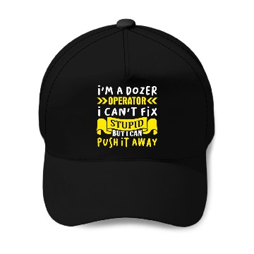 Discover Construction Crew Highway Worker Excavator Digger Baseball Caps
