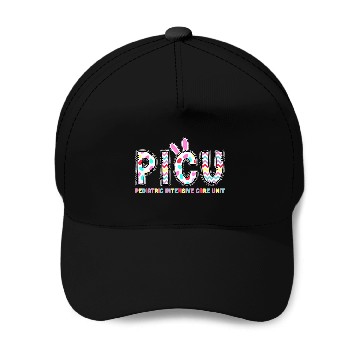 Discover PICU Pediatric Intensive Care Unit nurses Bunny Easter Baseball Tees Baseball Caps