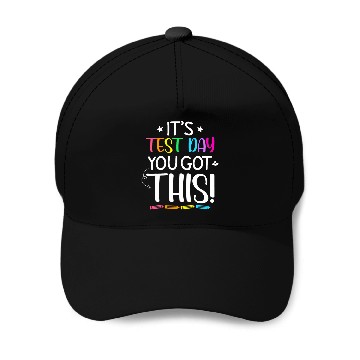 Discover Funny Testing Day Its Test Day Teacher Student Testing Baseball Tees Baseball Caps