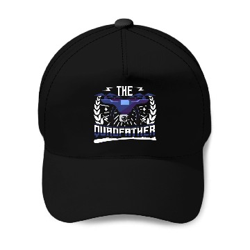 Discover The Quadfather Funny Drone Pilot Baseball Tees Baseball Caps