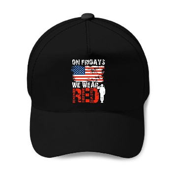 Discover RED Friday Remember Everyone Deployed Military Support Baseball Caps