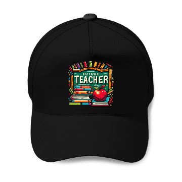 Discover Future Teacher ABC Inspirational Educator Design Baseball Tees Baseball Caps