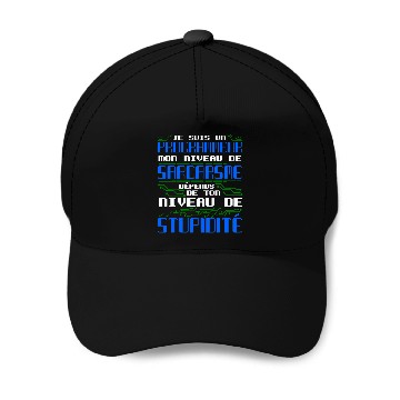 Discover I am a programmer my level computer Baseball Tees Baseball Caps
