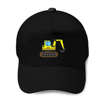Discover Construction Site Gift Idea Construction Crawler Excavator Baseball Tees Baseball Caps
