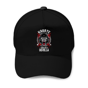 Discover Angry Gorila Karate Gift Baseball Caps
