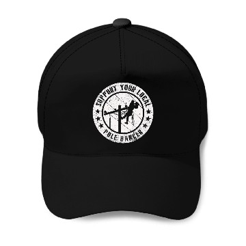 Discover American Lineman Powerline Worker Baseball Tees Baseball Caps