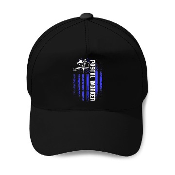 Discover American Postal Worker Flag 1 Baseball Caps
