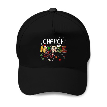 Discover Charge nurses Merry Christmas Cute nurses Christmas Pattern Baseball Tees Baseball Caps