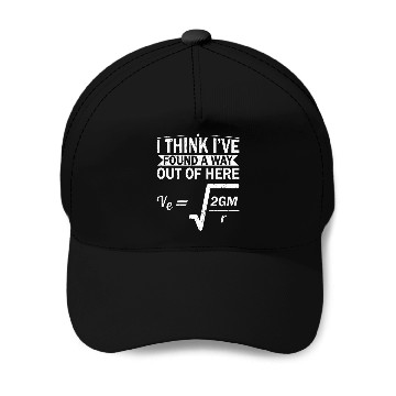 Discover Escape Velocity Gravity Physics Engineer Funny Physics Baseball Tees Baseball Caps