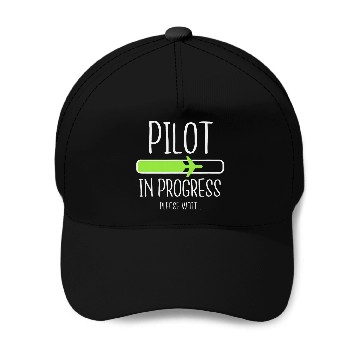 Discover Pilot In Progress Apparel Funny Flight School Student Baseball Caps
