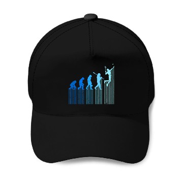 Discover badminton player evolution monkey Badminton Baseball Tees Baseball Caps