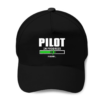 Discover Pilot In Progress Future Aviator Aviation School Student Baseball Caps
