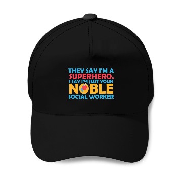Discover Womens Superhero Social Worker Baseball Caps