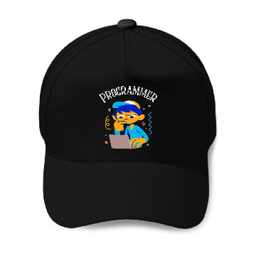 Discover Boy on Computer Programmer Career Student Baseball Caps