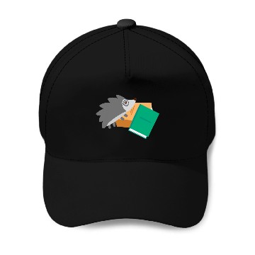 Discover Hedgehog Book Reading 3 Baseball Tees Baseball Caps