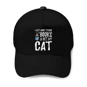 Discover Cat Lover Book Funny Cat Mom Gift Baseball Tees Baseball Caps
