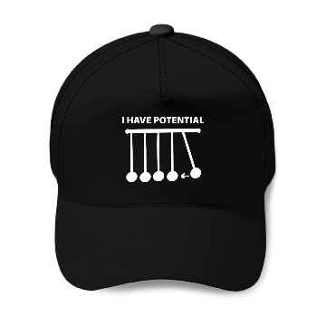 Discover I have potential funny physics design Baseball Tees Baseball Caps