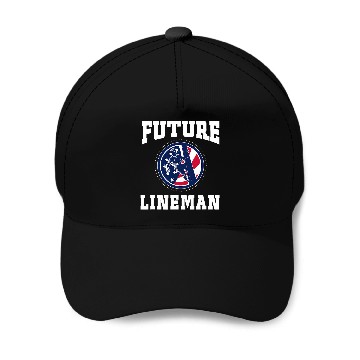 Discover Future Lineman USA Line Worker Gift Baseball Tees Baseball Caps