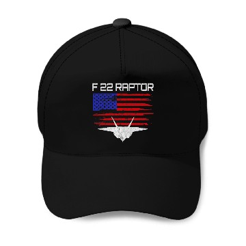 Discover F22 Raptor American Flag Pilot Baseball Caps