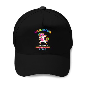 Discover Speech Language Pathologist Funny Speech Unicorns Therapy Baseball Tees Baseball Caps
