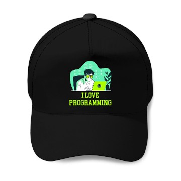 Discover I Love Programming Professional Computer Programming Career Baseball Tees Baseball Caps