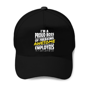 Discover Proud Boss Awesome Employees Manager Supervisor Baseball Tees Baseball Caps