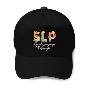 Discover Speech Therapy Speech Language Pathologist Cute Floral Baseball Tees Baseball Caps