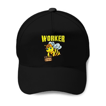 Discover Worker Bee for Bee Lover Beekeeper Baseball Caps