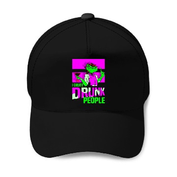 Discover I Create Drunk People Lizard Waiter Bartender Bartending Baseball Caps
