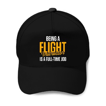 Discover Flight Instructor Pilot Aviation Trainer 17 Zip Baseball Caps