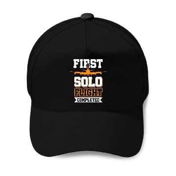 Discover First Solo Flight Completed Baseball Caps