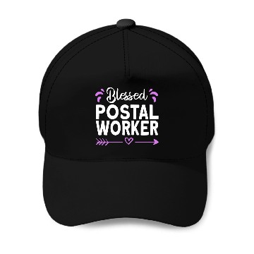 Discover Blessed Postal Worker Mailman Mail Post Office Baseball Caps